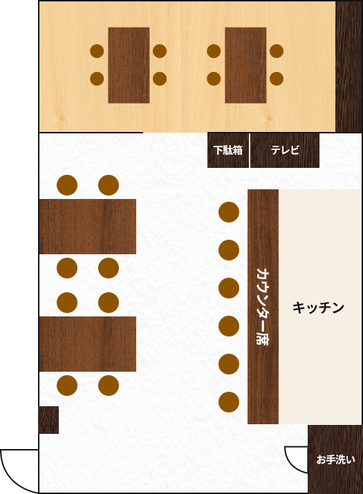 店内の見取り図